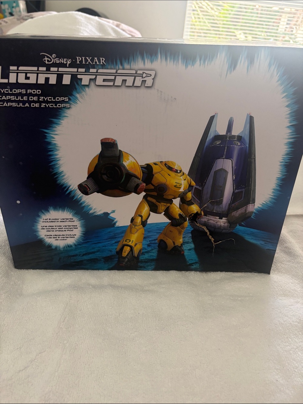 Disney Lightyear Yellow Cyclops Pod Action Figure with Pod Display